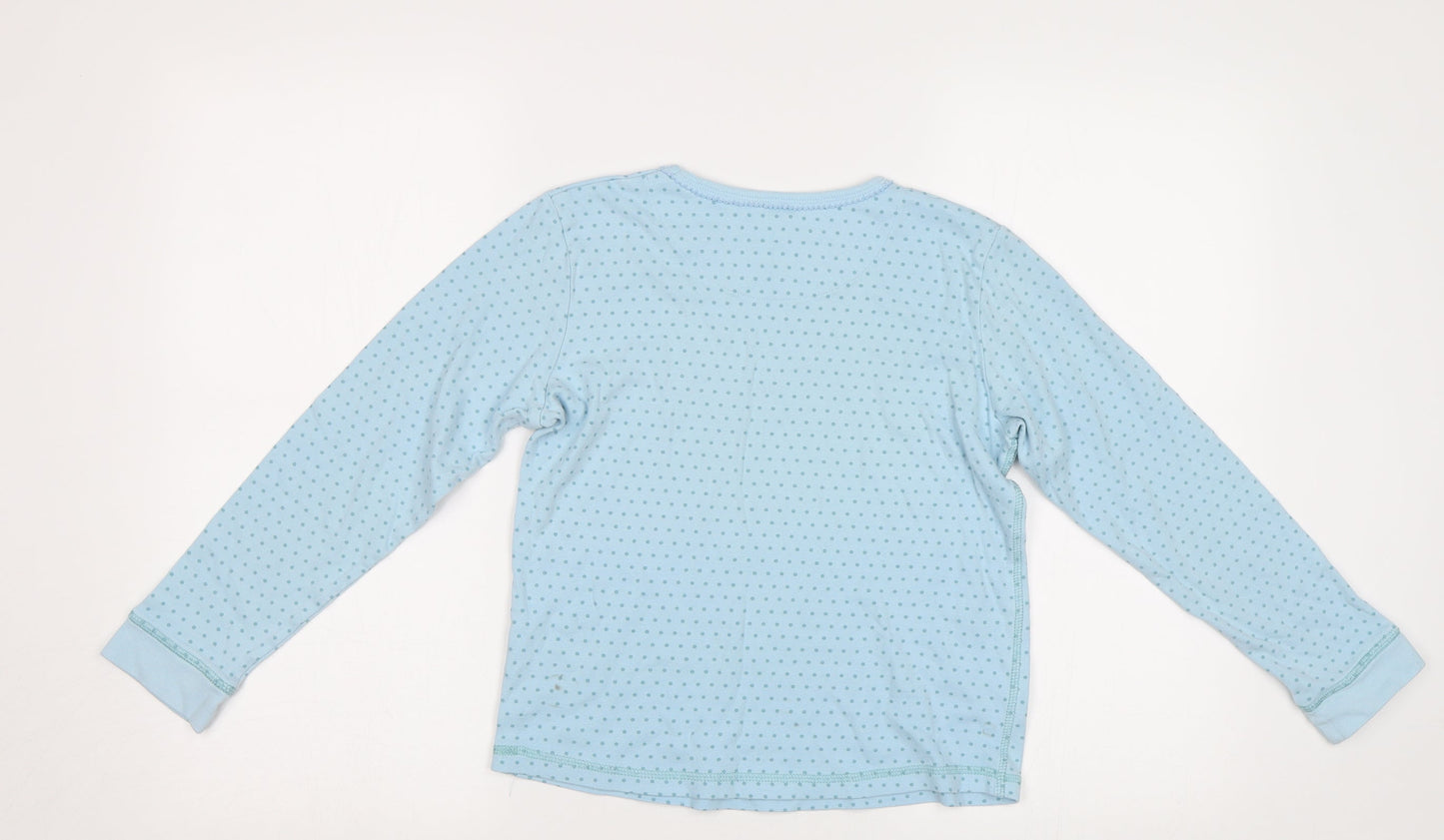 Lily&Dan Girls Blue Polka Dot  Top Pyjama Top Size 11-12 Years
