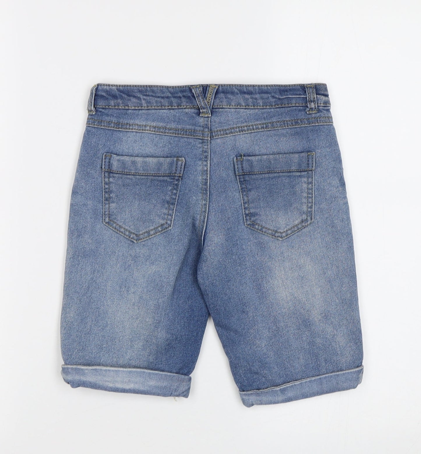 Miss E-Vie Girls Blue   Cropped Jeans Size 9 Years