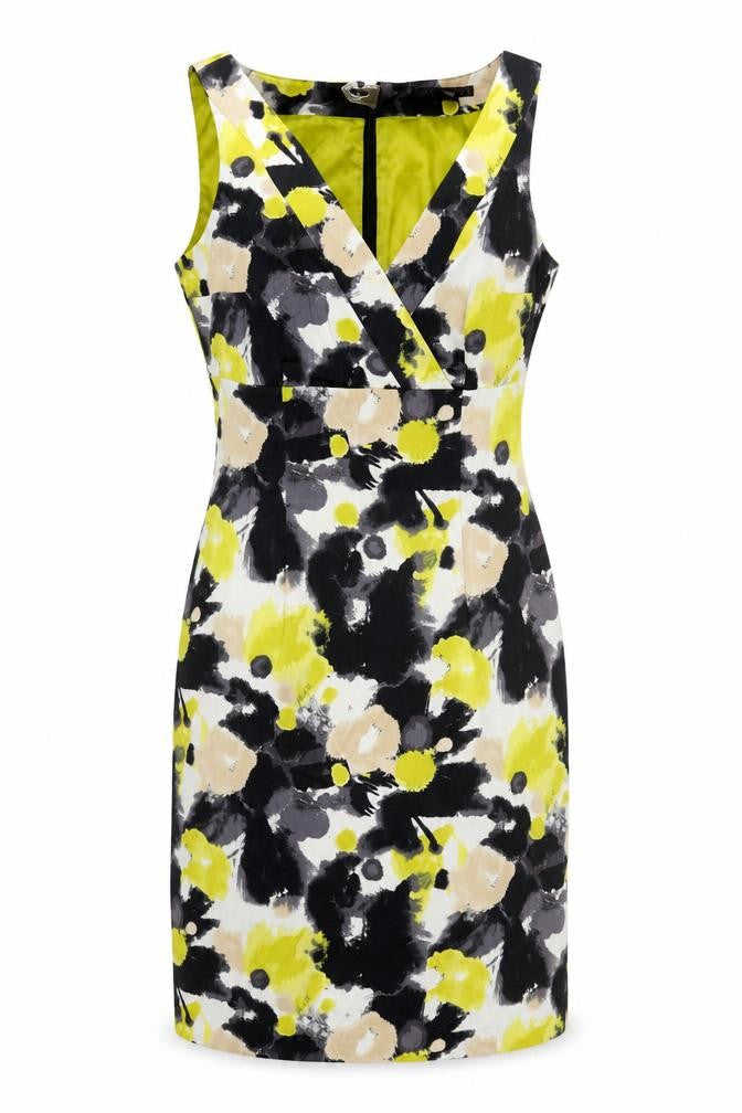 H&M Womens Yellow Floral  A-Line  Size 10