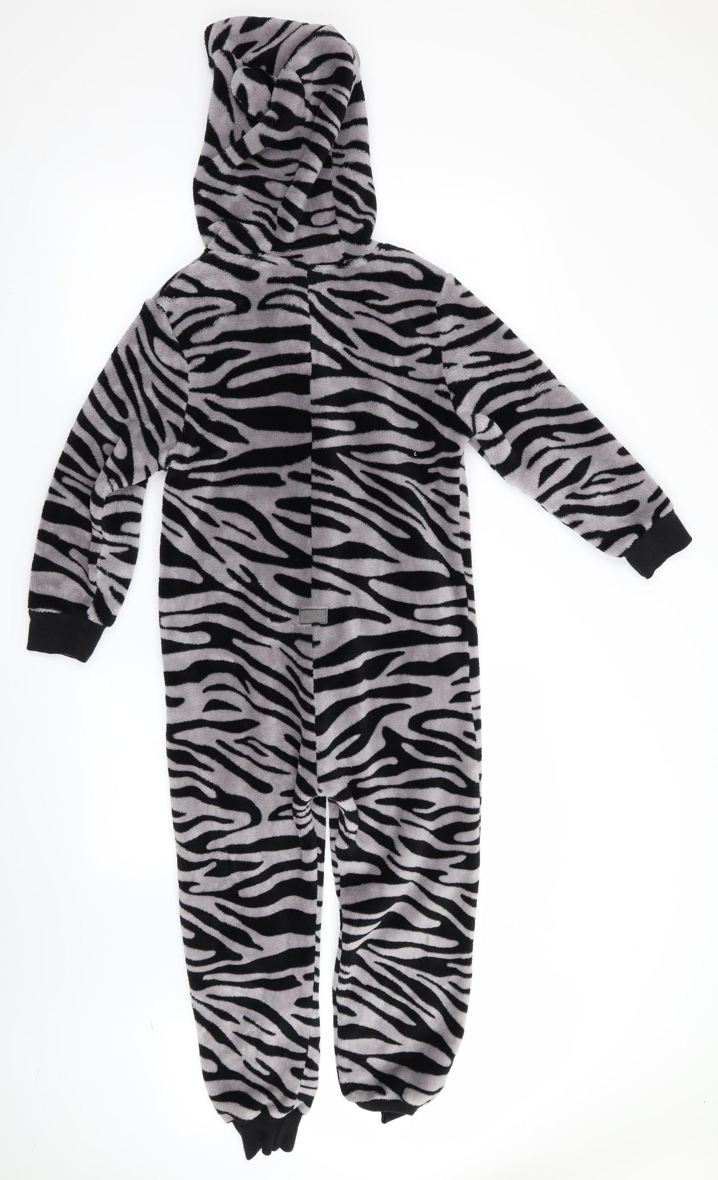 NEXT Girls Black Animal Print   One Piece   - Zebra Print