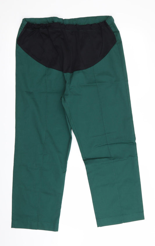 Graham Gardner Womens Green   Trousers  Size 8 L24 in - Maternity Cropped Workwear