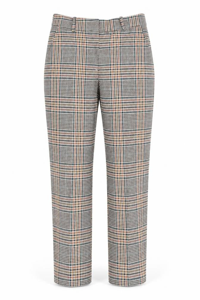 H&M Womens Green Check  Cropped Trousers  L27 in