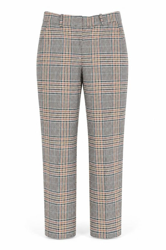 H&M Womens Green Check  Cropped Trousers  L27 in