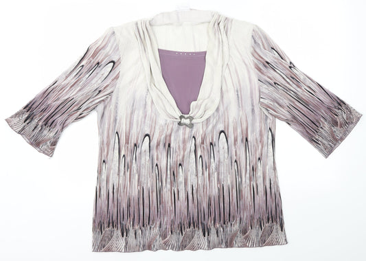 EDYTA Womens Multicoloured   Basic Blouse Size XL