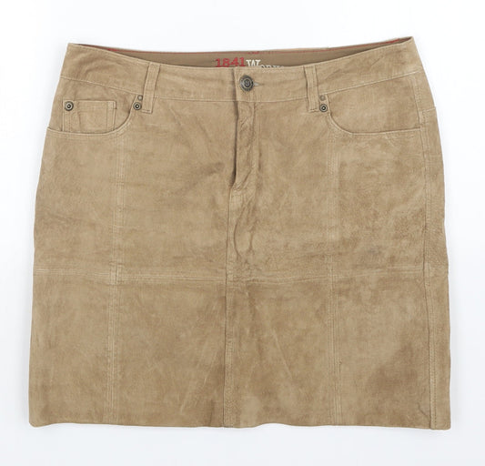 heritage workshop Womens Brown   Mini Skirt Size 12
