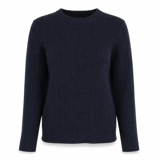 Front view of Atmosphere women’s blue jumper, size UK 8