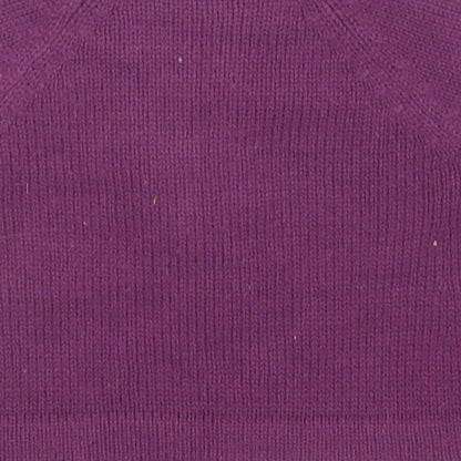 Brand and care label for Cherokee girls’ purple cardigan jumper, size 0-3, months