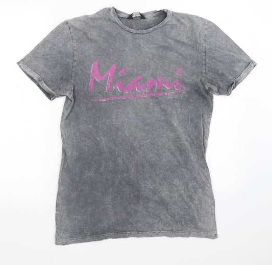Cedar Wood State Mens Grey    T-Shirt Size S