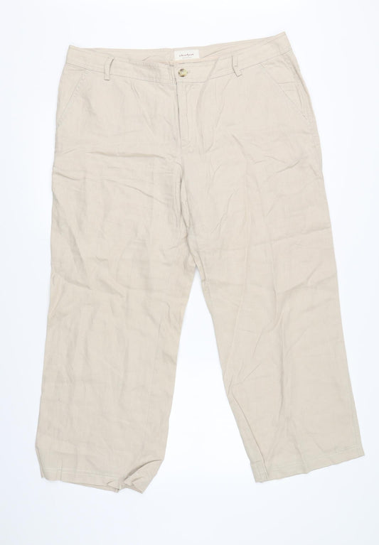 Jackpot Womens Beige   Trousers  Size 38 in L24 in