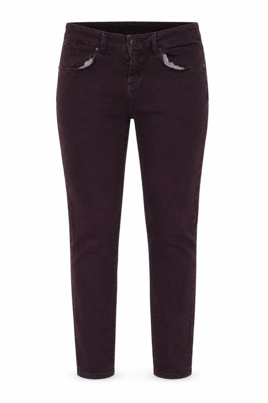 Topshop Womens Red   Tapered Jeans Size 30 in L32 in - baxter