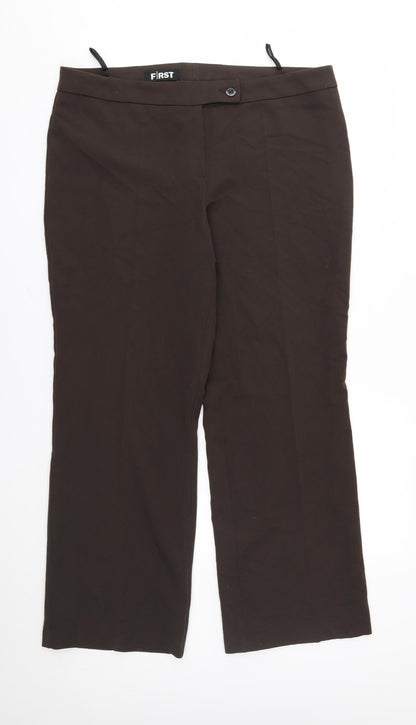 First Avenue Womens Brown   Trousers  Size 18 L27 in