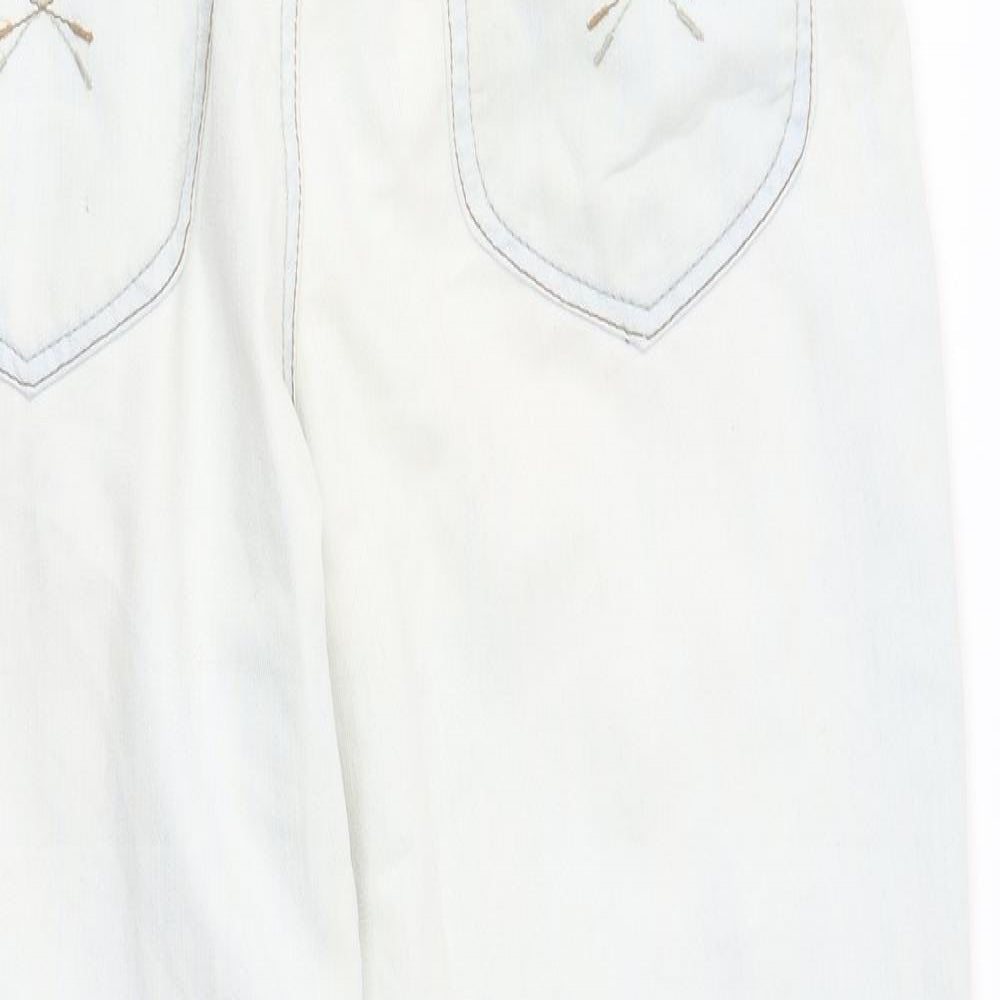yesyes Womens White   Skinny Jeans Size 12 L26 in