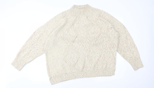 M&Co Womens Beige   Pullover Jumper Size 18