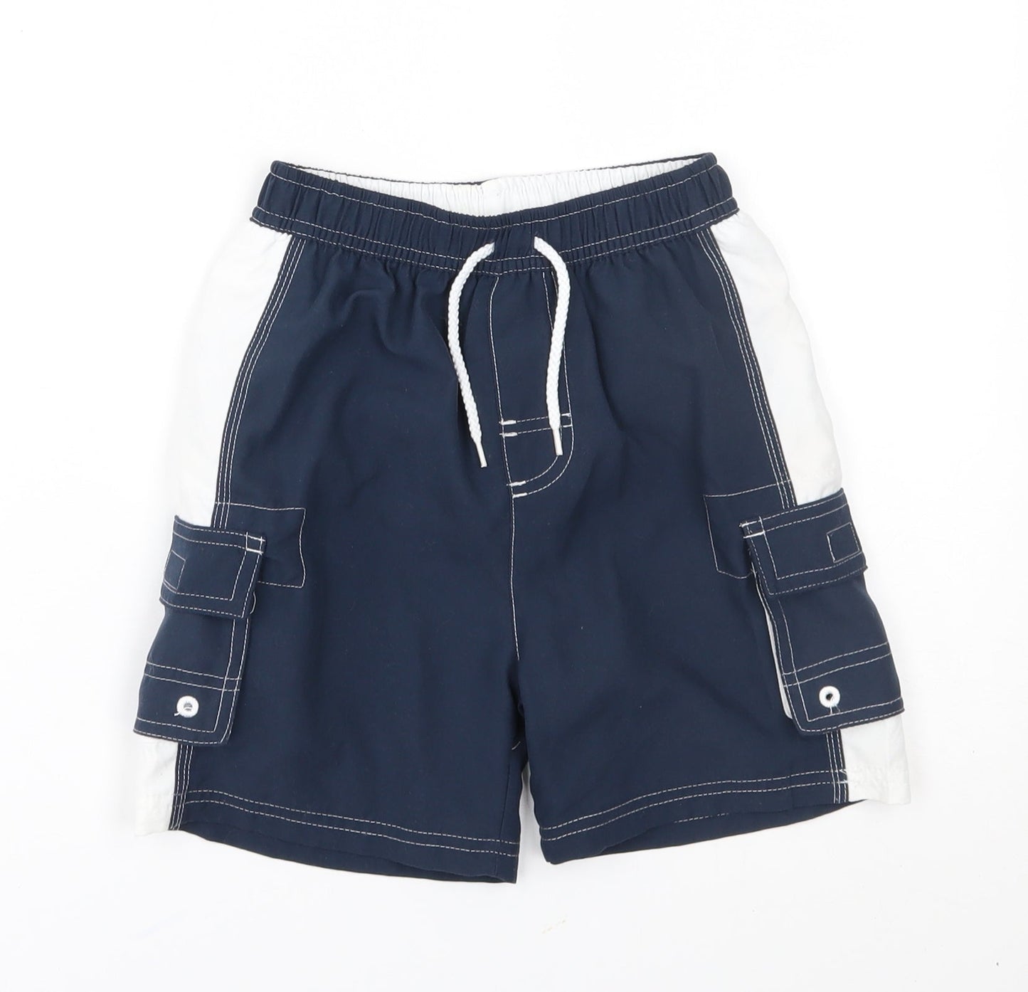 George Boys Blue   Cargo Shorts Size 4-5 Years