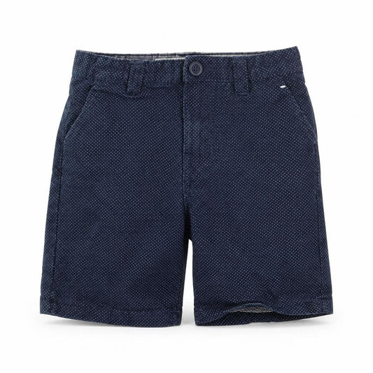 Front view of denim co boys’ blue bermuda shorts, size 5-6, years