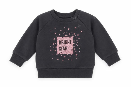 Primark Girls Grey   Pullover Jumper Size 0-3 Months  - bright star