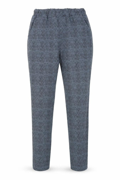 Preworn Womens Blue Animal Print  Jogger Leggings  L28 in