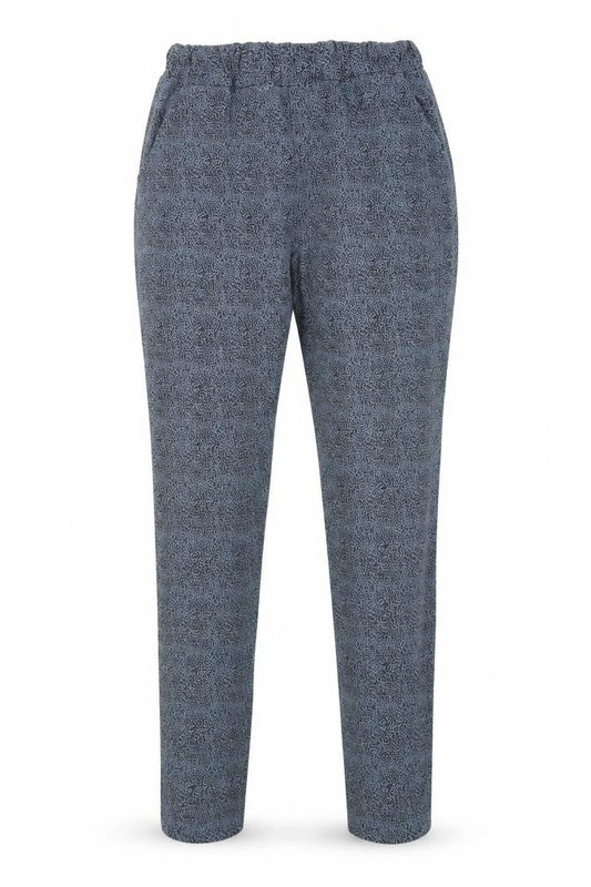 Preworn Womens Blue Animal Print  Jogger Leggings  L28 in