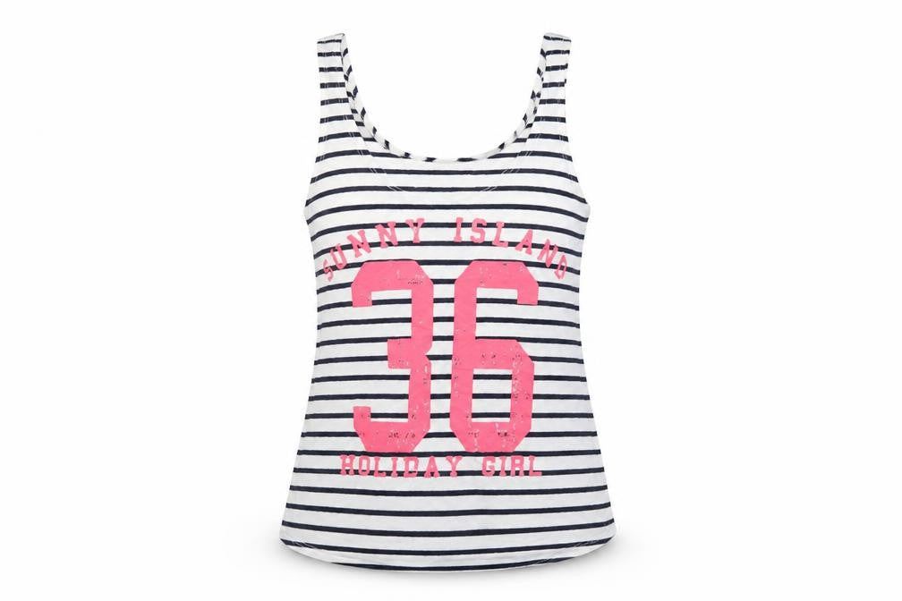 H&M Womens Multicoloured Striped  Basic Tank Size S