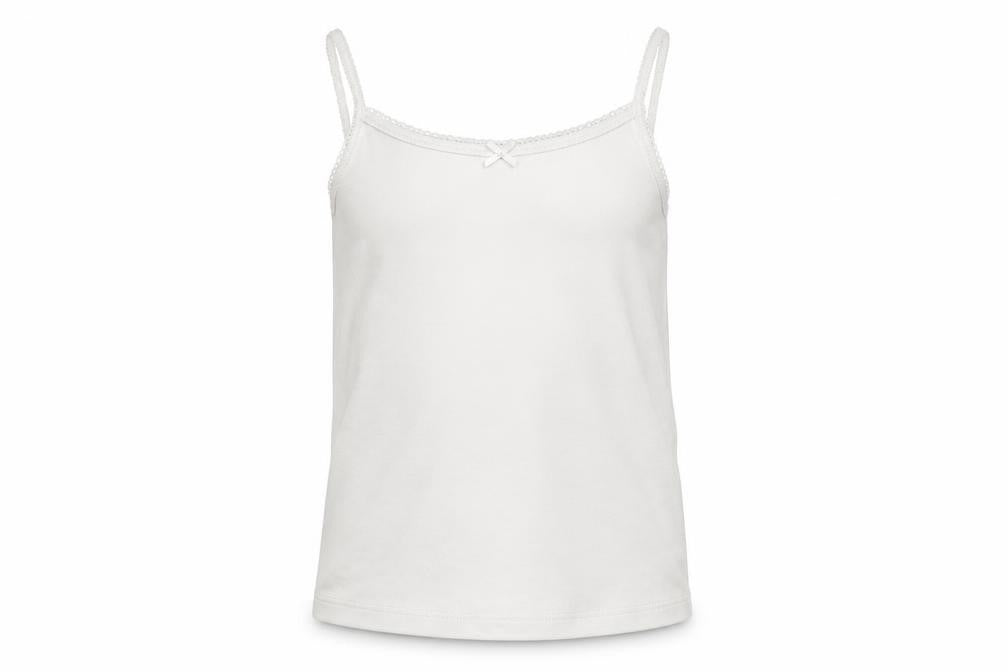 Marks & Spencer Girls White   Basic Tank Size 5-6 Years
