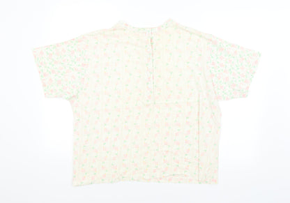 Preworn Womens Multicoloured Floral  Basic Blouse Size 10