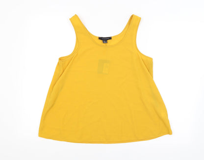 Additional front view of Atmosphere women’s orange basic blouse, size UK 10