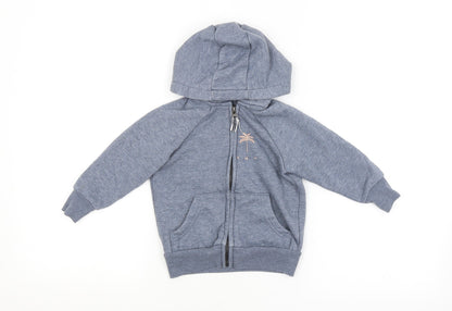 Additional front view of Tu Baby Blue Basic Jacket Jacket, size 12-18, Months
