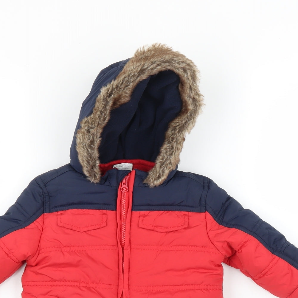 Mini Club Baby Multicoloured Striped   Coat Size 3-6 Months