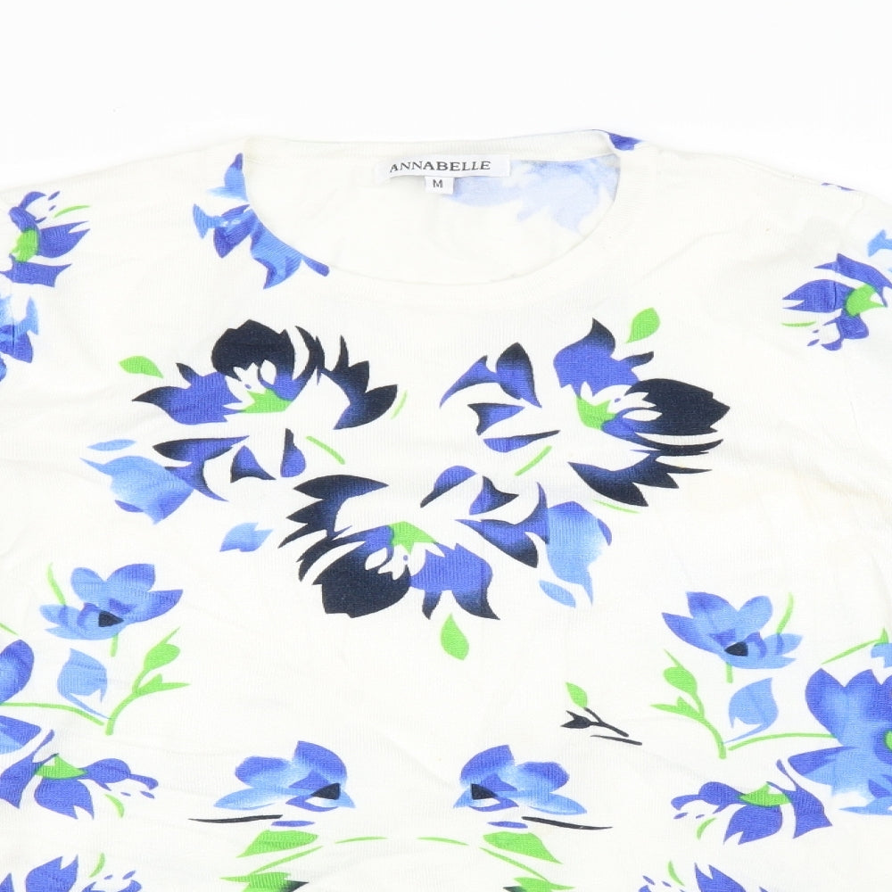 Annabelle Womens Multicoloured Floral  Basic T-Shirt Size M