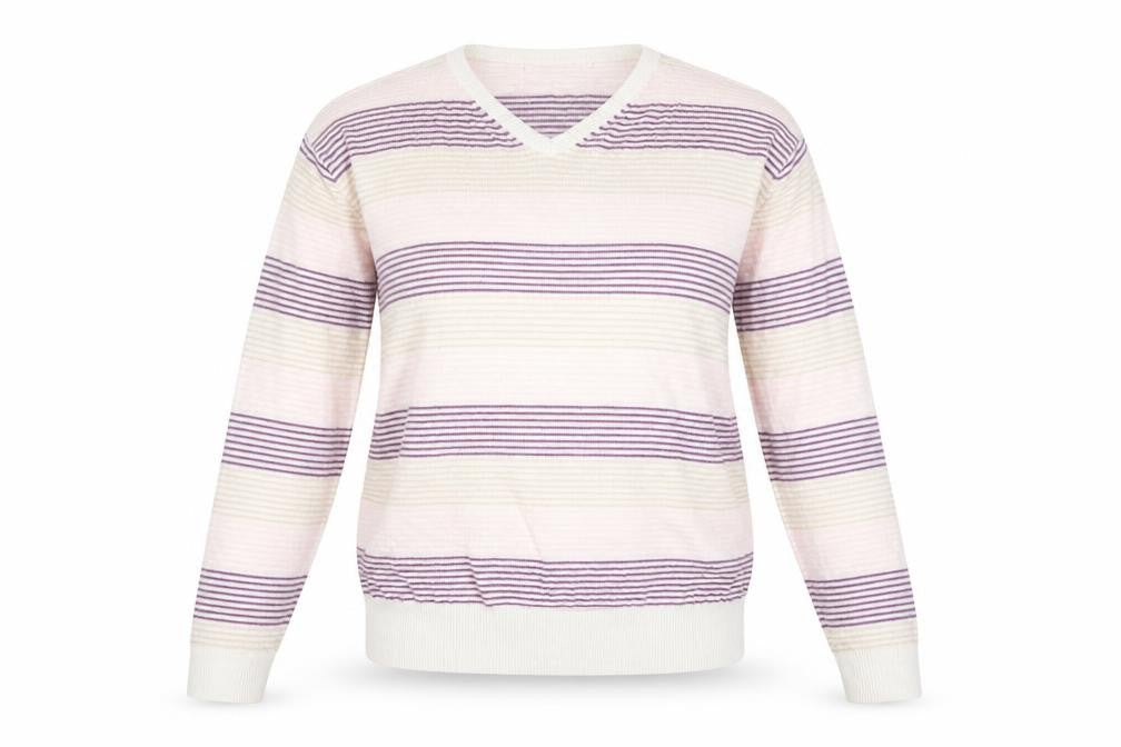 Marcus Law Womens Multicoloured Striped  Pullover Jumper Size M