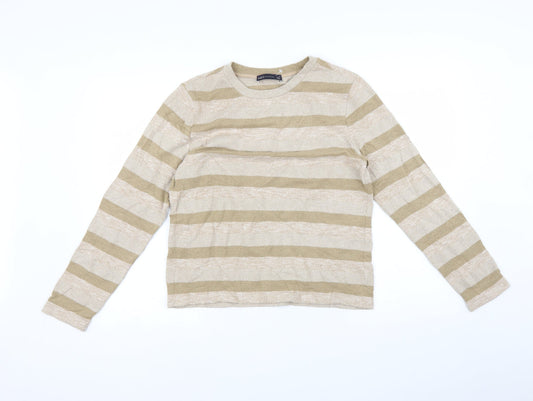 Marks and Spencer Womens Multicoloured Striped  Pullover Jumper Size 14