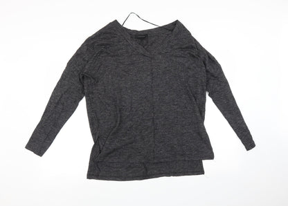 Additional front view of Atmosphere women’s black basic t-shirt, size UK 10