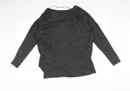 Back view of Atmosphere women’s black basic t-shirt, size UK 10
