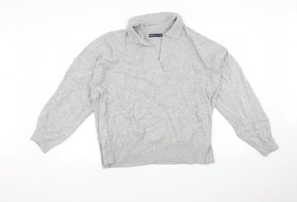 Preloved Marks and Spencer Mens Grey   Pullover Jumper Size L - Front