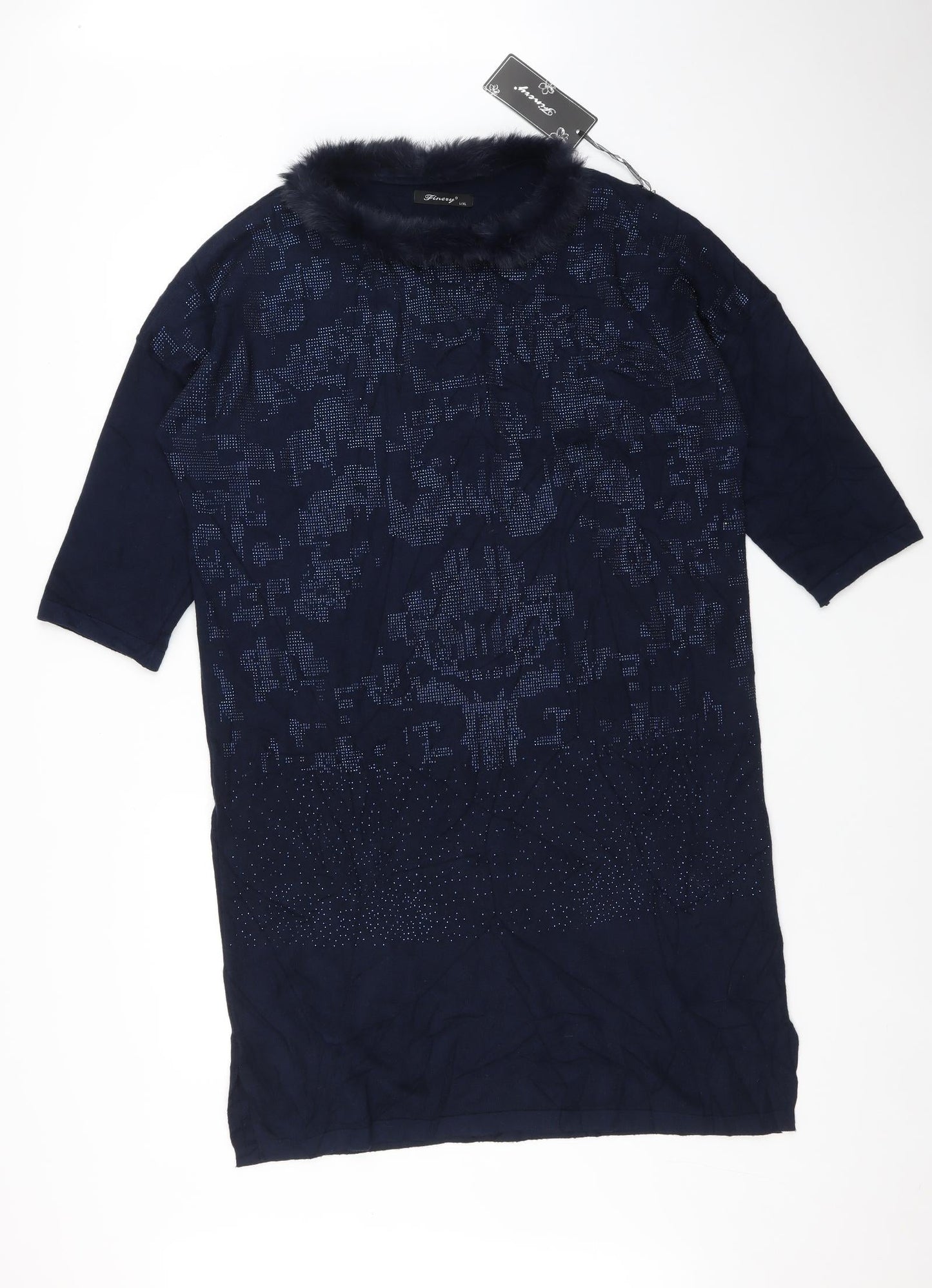 Finery Womens Blue   A-Line  Size L