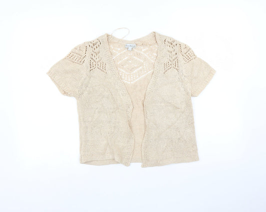 Nina Murati Womens Beige   Cardigan Jumper Size S