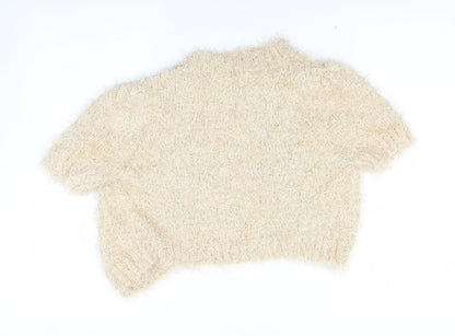 Peacocks Womens Beige   Cardigan Jumper Size M