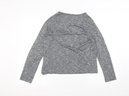 Back view of Atmosphere women’s grey basic t-shirt, size UK 10