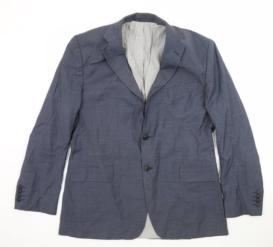 Marks and Spencer Mens Blue   Jacket Suit Jacket Size 42