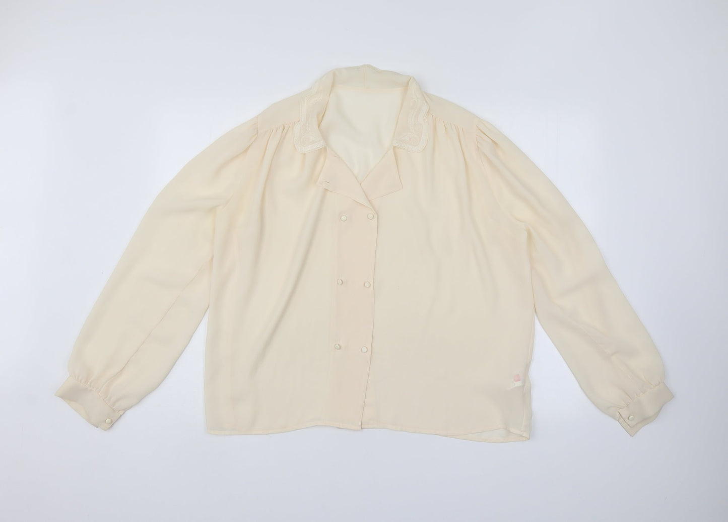 St Bernamrd Womens Ivory   Basic Button-Up Size 18