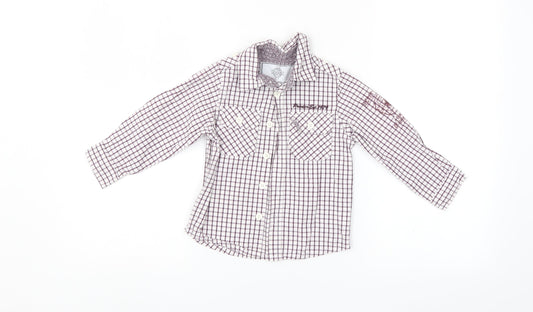 Pointer Brand Boys Multicoloured Check  Basic Button-Up Size 2-3 Years