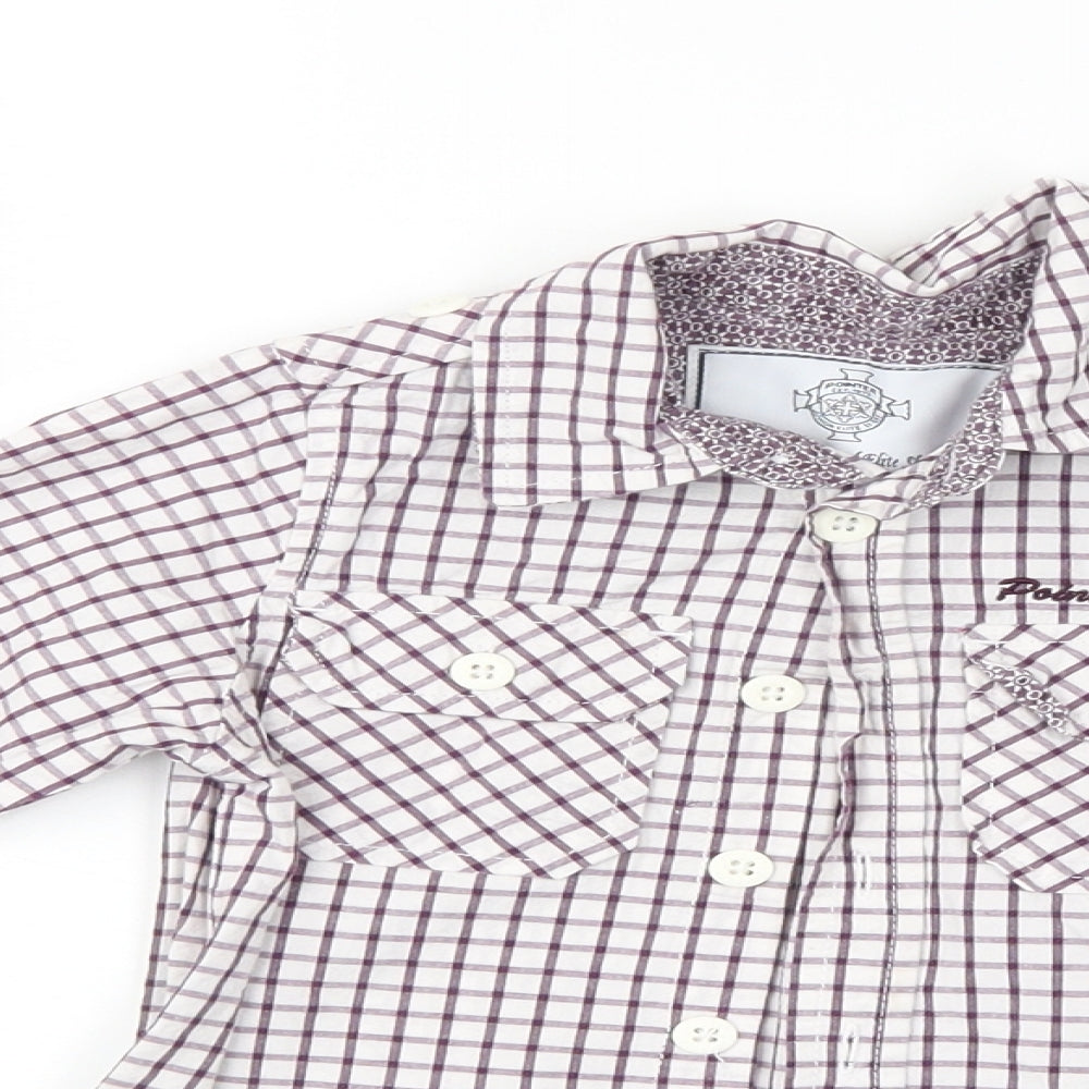 Pointer Brand Boys Multicoloured Check  Basic Button-Up Size 2-3 Years