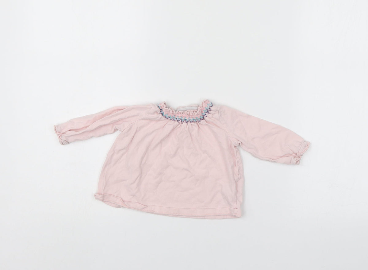Additional front view of F&F girls’ pink jumper, size 3-6, months