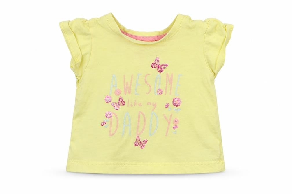 Primark Baby Yellow   Basic T-Shirt Size 0-3 Months