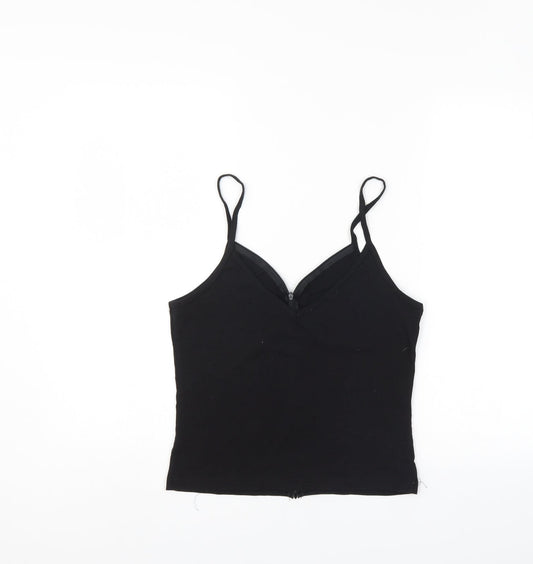Minin Womens Black   Camisole Blouse Size L
