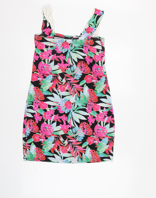 Resort Womens Multicoloured Floral  Mini  Size 14
