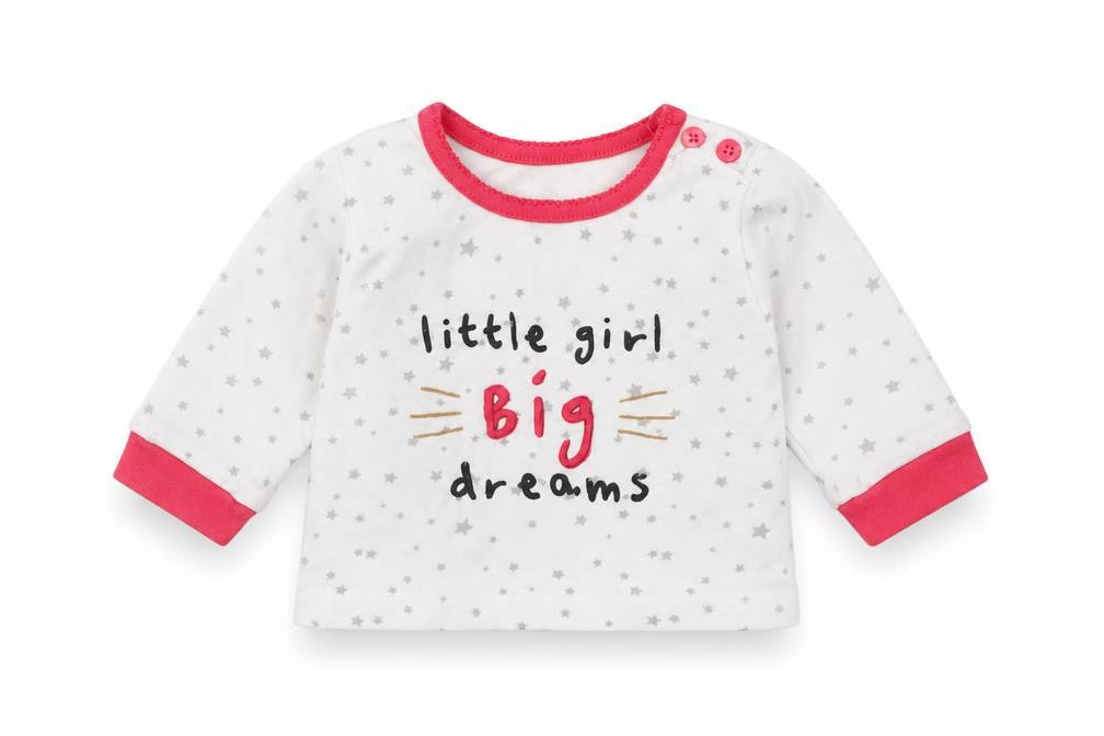 Primark Girls White   Pullover Jumper Size 0-3 Months