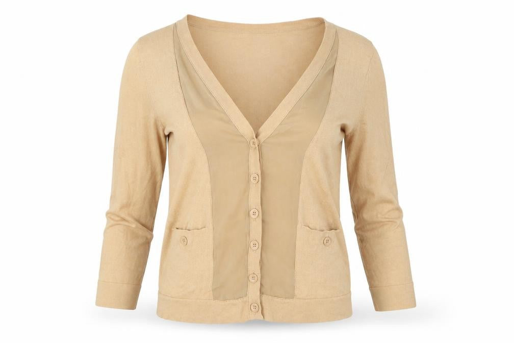 Wallis Womens Beige  Knit Cardigan Jumper Size 10