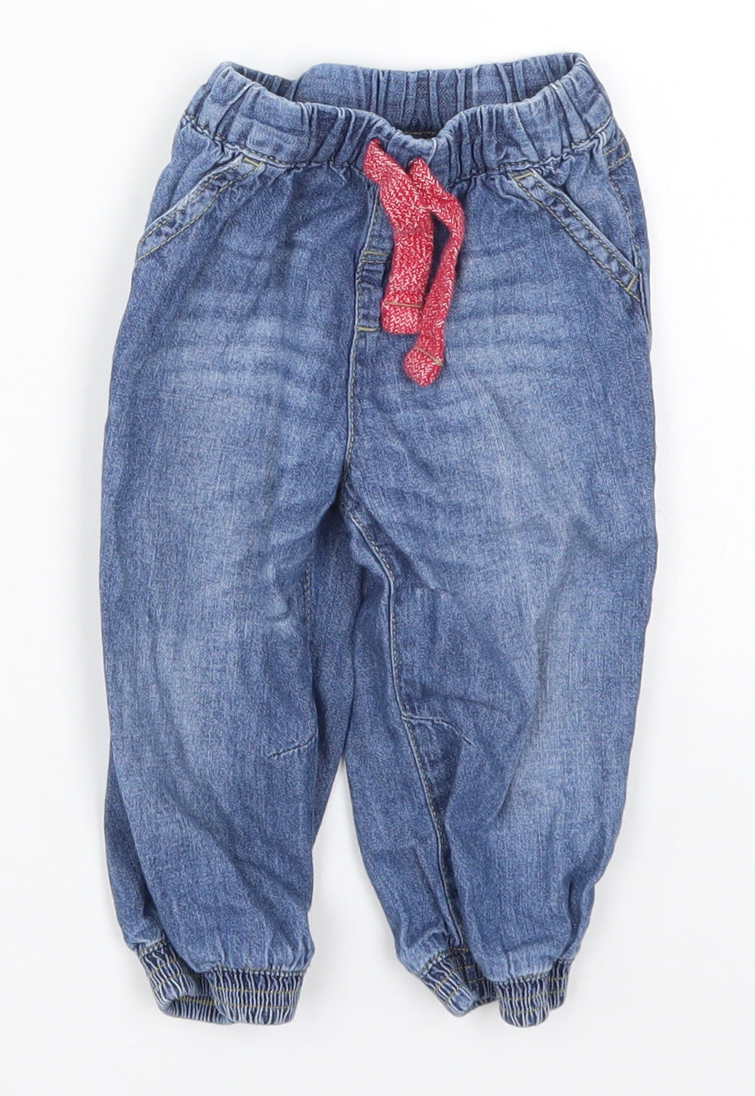 Ladybird Girls Blue  Denim Capri Jeans Size 9-12 Months