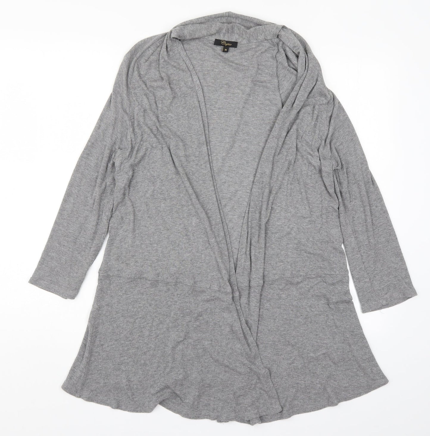 Cupio Womens Grey  Knit Cardigan Jumper Size M